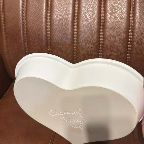 Chaparral Pottery USA Painted Heart Baking Dish Cherry - Picture 4 of 8